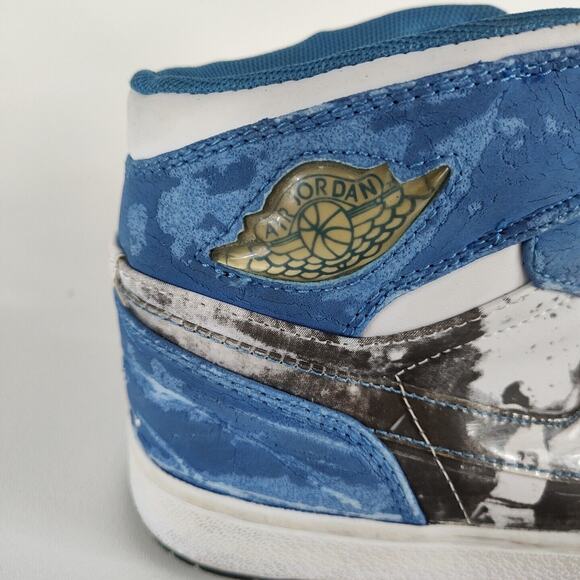 Air Jordan 1 Retro Alpha White University Blue 8 Men (Read Description) - Picture 3 of 14